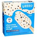 Yasso Chocolate Chip Cookie Dough Yogurt Bar, 3.5 Fluid Ounce -- 32 per case