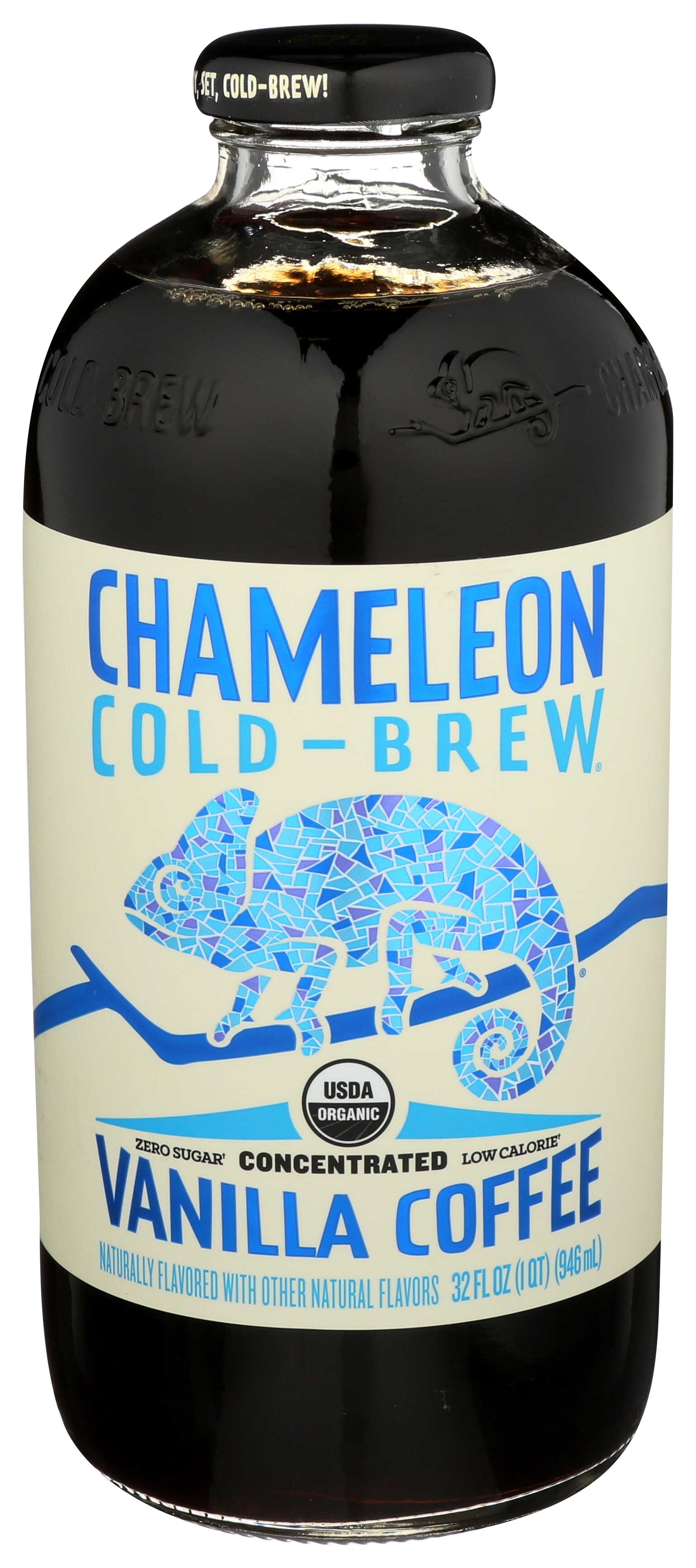 Chameleon Cold-Brew Organic Vanilla Coffee Concentrate, 32 Fluid Ounce -- 6 per case