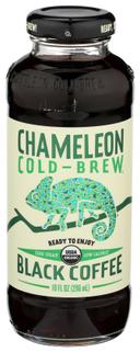 Chameleon Cold-Brew Organic Ready to Drink Black Coffee, 10 Fluid Ounce -- 12 per case