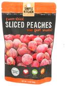 Simple Kitchen Freeze Dried Sliced Peaches, 1.4 Ounce -- 6 per case