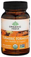 Organic India Turmeric Formula Joint Mobility and Support Vegetarian Capsule - 90 count per pack