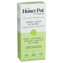 Honey Pot Boric Acid and Herbs Suppositories Plus Applicator with Cocoa Butter Tea Tree Oil, 14 count