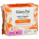 Honey Pot Organic Regular Non Herbal Menstrual Pads with Wings, 20 count