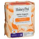 Honey Pot Organic Overnight Non Herbal Menstrual Pads with Wings, 12 count