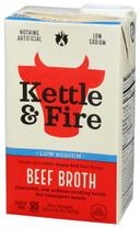 Kettle and Fire Low Sodium Beef Cooking Broth, 32 Ounce -- 8 per case