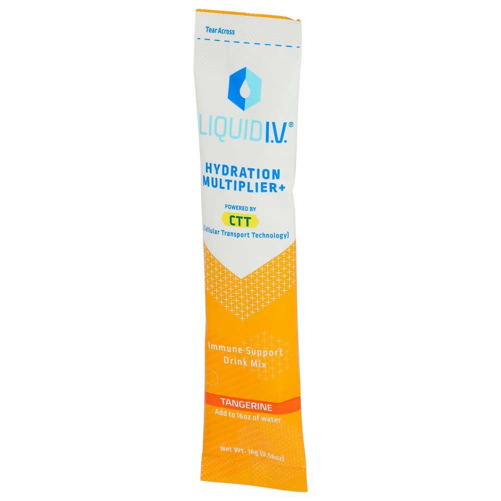 Liquid I.v. Tangerine Hydration Multiplier Plus Immune Support Drink Mix, 0.56 Ounce -- 8 Sticks Per Case