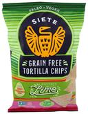 Siete Lime Grainfree Tortilla Chips, 5 Ounce -- 12 per case.