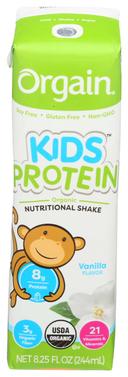 Orgain Organic Healthy Kids Vanilla Nutritional Shake, 8.25 Fluid Ounce -- 12 per case.