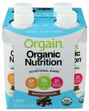 Orgain Organic Nutrition Smooth Chocolate Nutritional Shake, 11 Fluid Ounce - 4 count per pack -- 3 packs per case