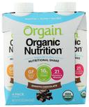 Orgain Organic Nutrition Smooth Chocolate Nutritional Shake, 11 Fluid Ounce - 4 count per pack -- 3 packs per case