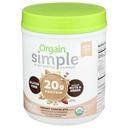 Orgain Simple Organic Plant Based Creamy Chocolate Protein Powder, 1.25 Pound