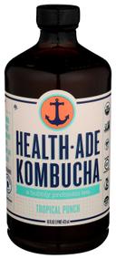 Health Ade Organic Tropical Punch Kombucha, 16 Fluid Ounce -- 12 per case