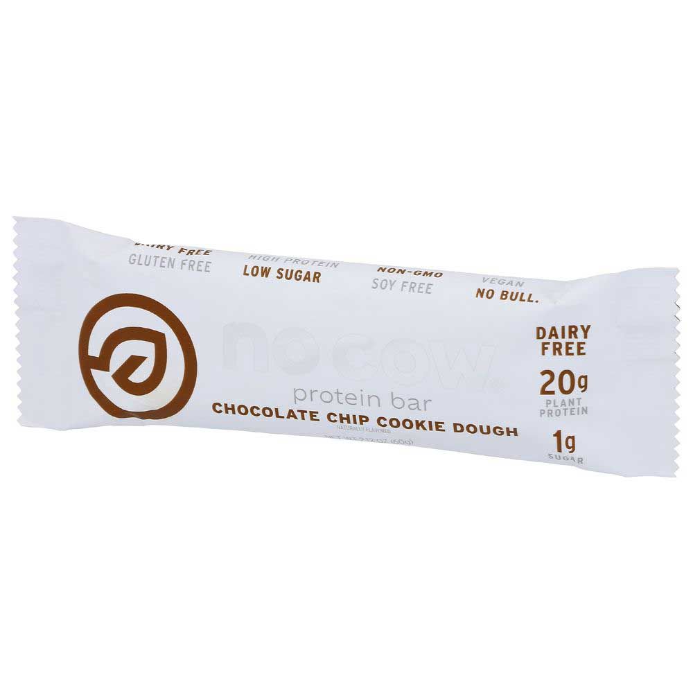 No Cow Chocolate Chip Cookie Dough Protein Bar, 2.12 Ounce -- 12 Per Case