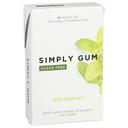 Simply Gum Sugar Free Spearmint Chewing Gum, 55 count -- 6 per case