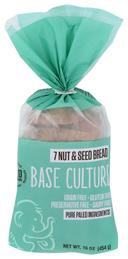 Base Culture Gluten Free 7 Nut and Seed Bread, 16 Ounce -- 6 per case
