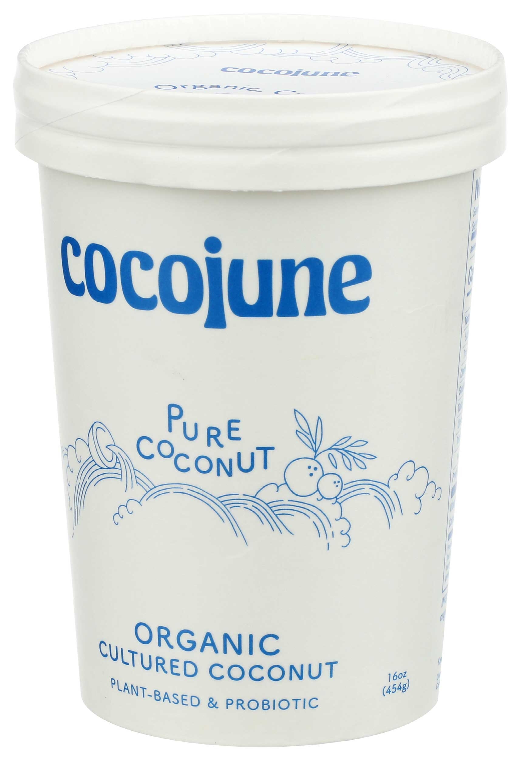 Cocojune Organic Pure Cultured Coconut Yogurt, 16 Ounce -- 8 per case