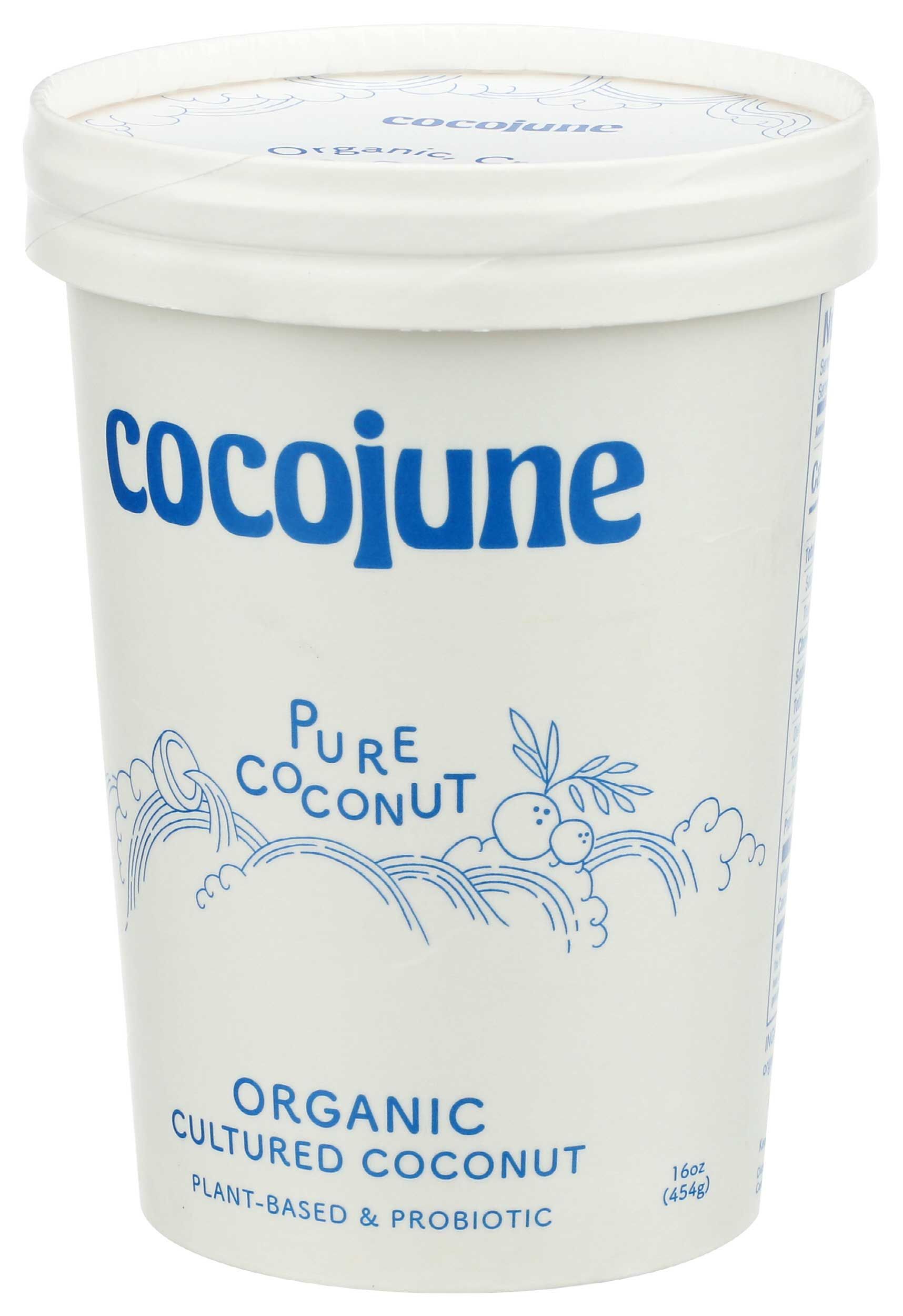 Cocojune Organic Pure Cultured Coconut Yogurt, 16 Ounce -- 8 Per Case