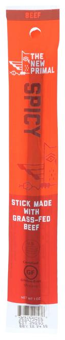 The New Primal Grass Fed Spicy Beef Meat Stick, 1 Ounce -- 20 per case