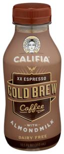 Califia Farms XX Espresso Cold Brew Coffee with Almond Milk, 10.5 Fluid Ounce -- 8 per case