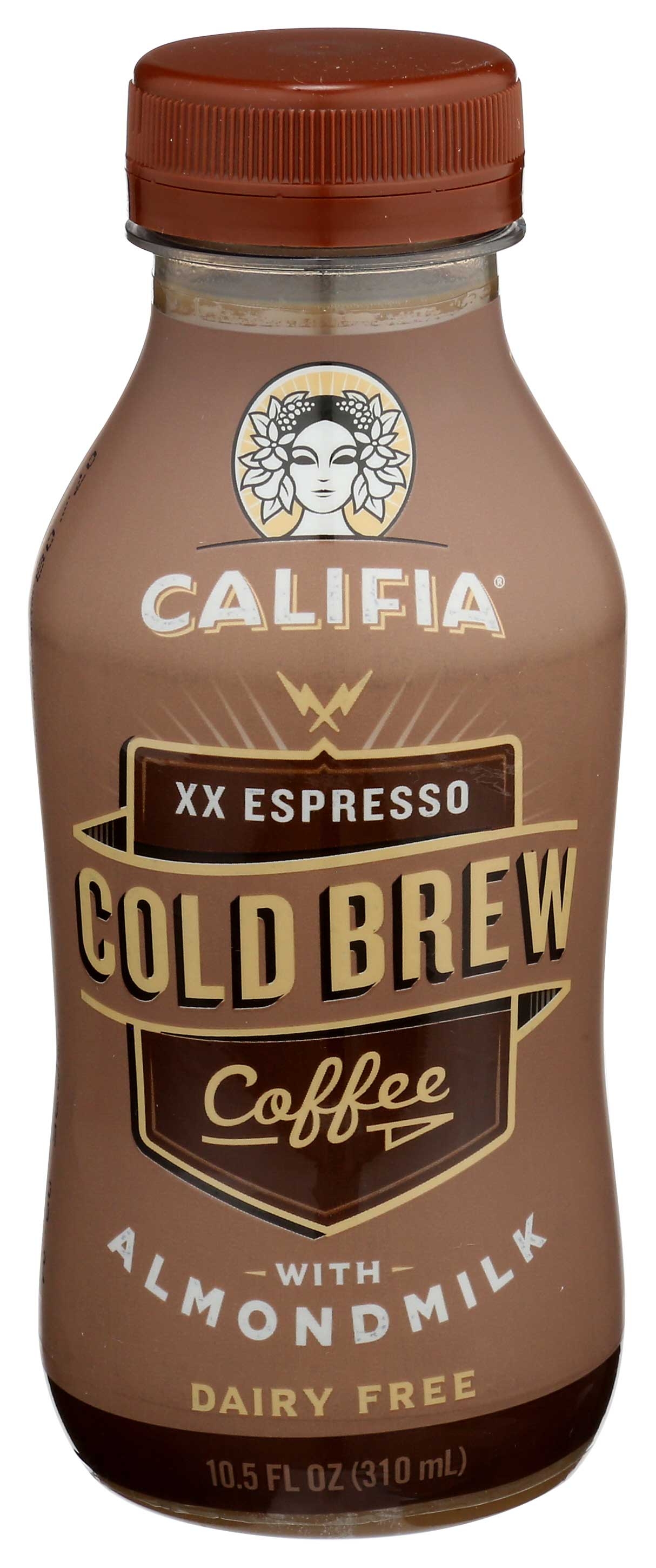 Califia Farms XX Espresso Cold Brew Coffee with Almond Milk, 10.5 Fluid Ounce -- 8 per case