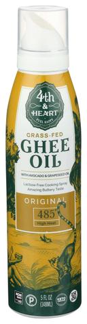 4th and Heart Original Ghee Oil, 5 Ounce Spray Bottle -- 6 per case