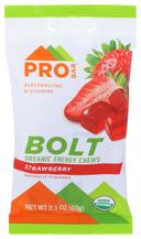Probar Bolt Organic Strawberry Energy Chews, 2.1 Ounce -- 12 per case.