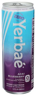 Yerbae Acai Blueberry Enhanced Sparkling Water, 12 Fluid Ounce -- 12 per case