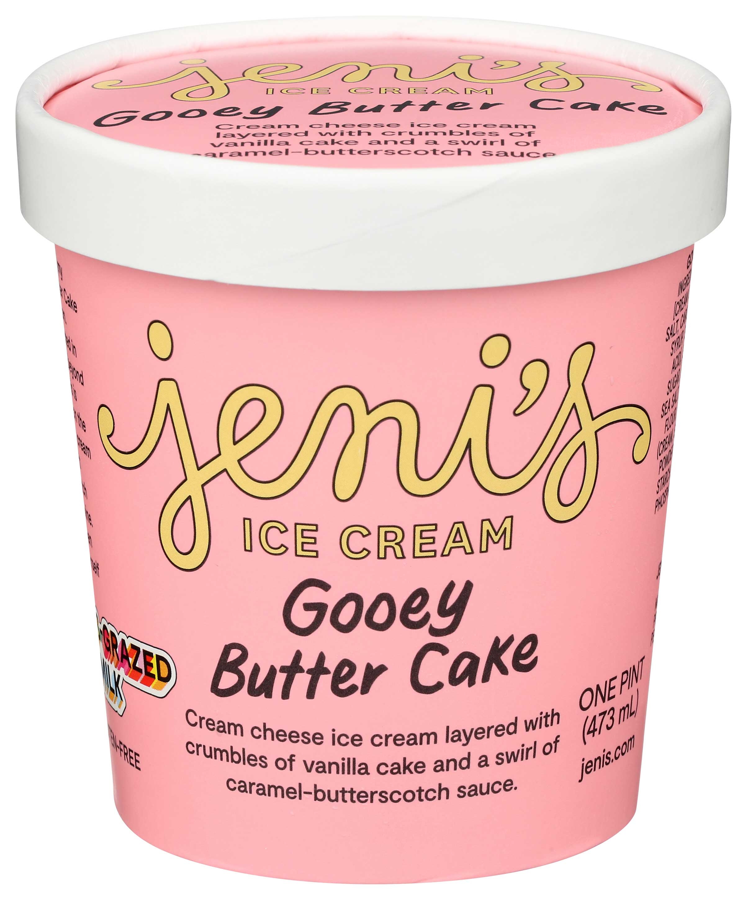 Jenis Gooey Butter Cake Ice Cream, 16 Ounce -- 8 per case