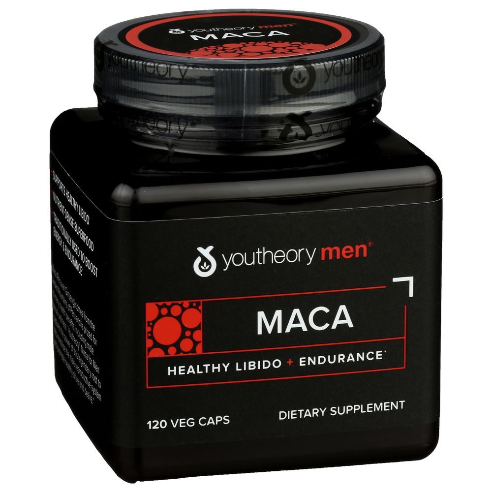 Youtheory Mens Maca Vegetarian Capsules, 120 Count
