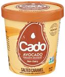 Cado Non Dairy Salted Caramel Avocado Ice Cream, 1 Pint -- 8 per case