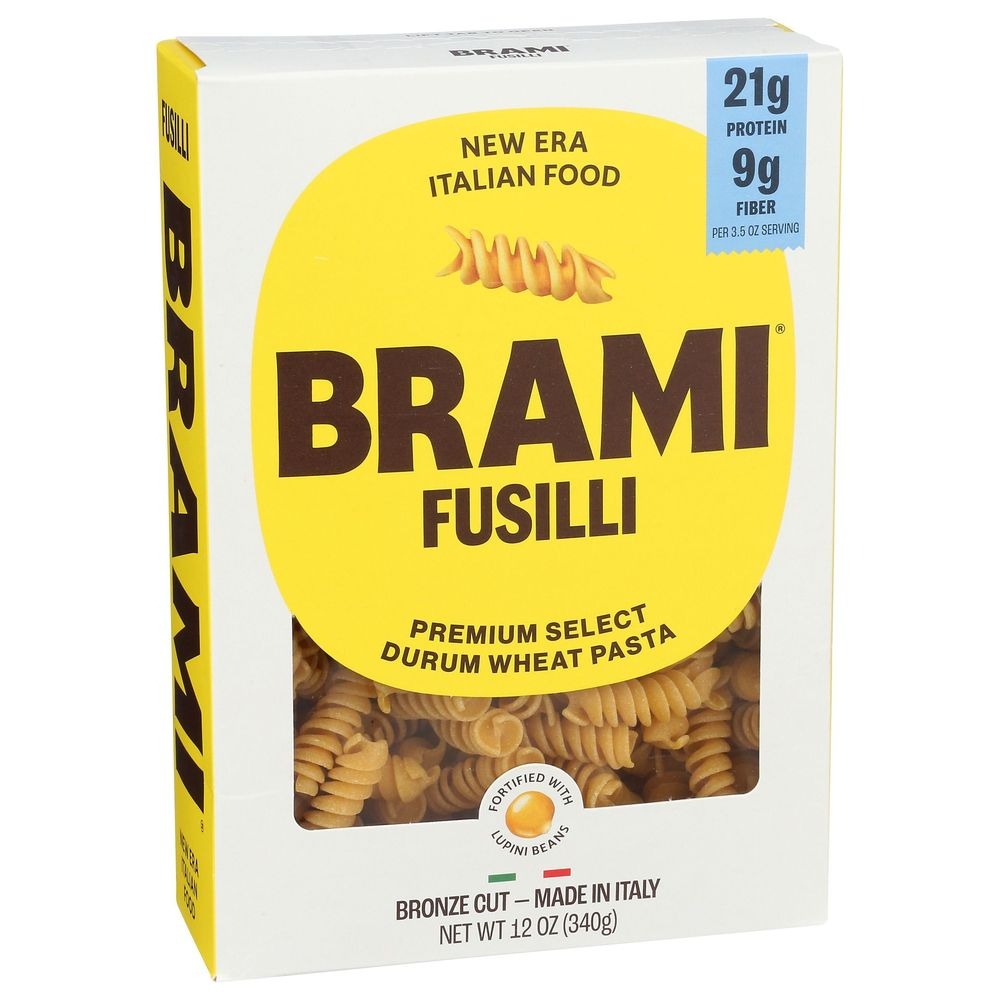 Brami Semo Lupini Fusilli Pasta, 12 Ounce -- 8 per case