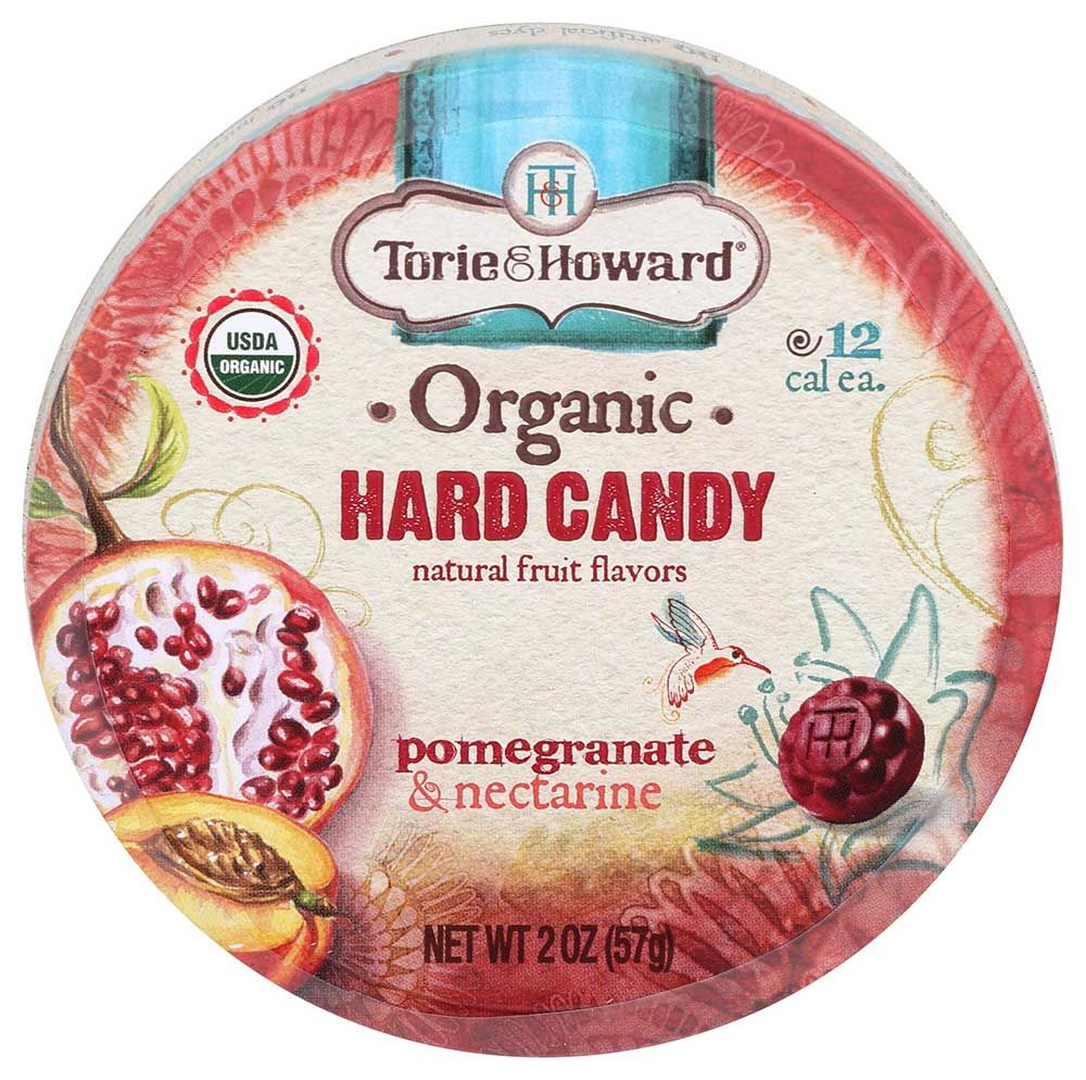 Torie & Howard Organic Pomegranate And Nectarine Candy, 2 Ounce -- 8 Per Case