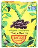 Jacks Quality Organic Low Sodium Black Beans, 13.4 Ounce -- 8 per case