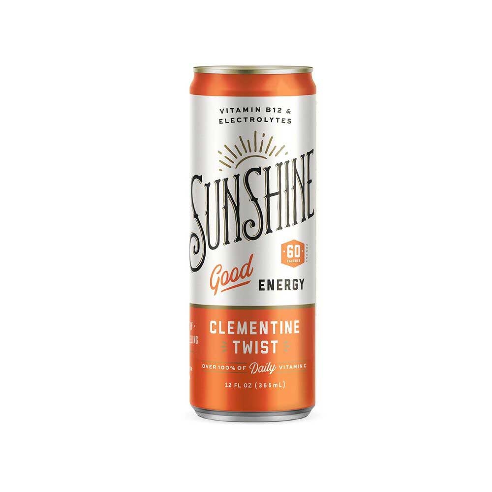 Sunshine Clementine Twist Energy Drink, 12 Fluid Ounce -- 12 per case
