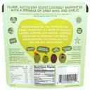 Poshi Snacks Basil and Garlic Pitted Green Olives, 1.1 Ounce -- 10 per case