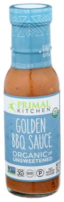 Primal Kitchen Organic and Unsweetened Golden BBQ Sauce, 8.5 Ounce -- 6 per case