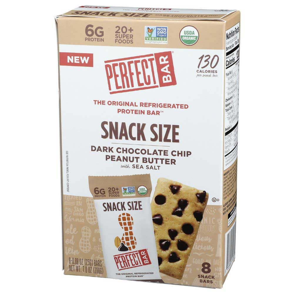 Perfect Bar Organic Dark Chocolate Chip Peanut Butter Protein Bar, 7 Ounce -- 6 per case