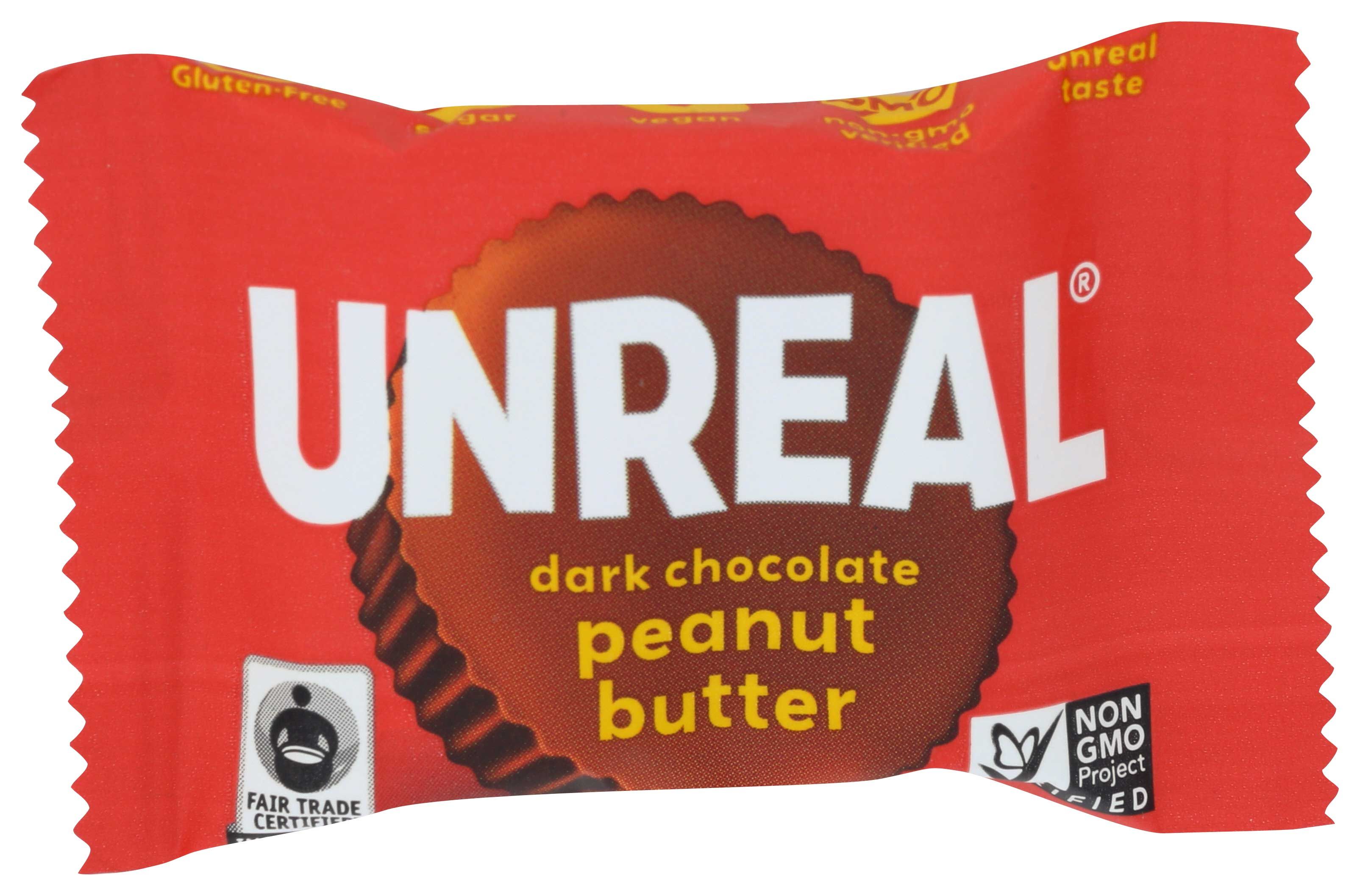 Unreal Dark Chocolate Peanut Butter Cup, 0.53 Ounce -- 40 Per Case