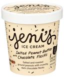 Jenis Salted Peanut Butter with Chocolate Flakes Ice Cream, 16 Fluid Ounce -- 8 per case