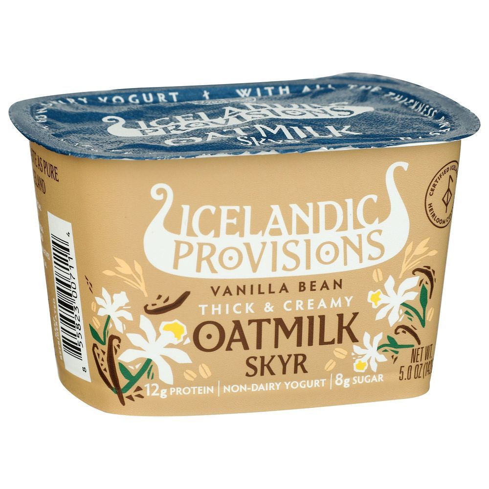 Icelandic Provisions Vanilla Beans Oatmilk Skyr, 5 Ounce -- 12 Per Case
