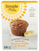 Simple Mills Banana Muffin Almond Flour Baking Mix, 9 Ounce -- 6 per case