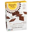 Simple Mills Chocolate Brownie Seed and Nut Flour Sweet Thins, 4.25 Ounce -- 6 per case