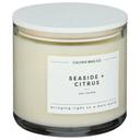 Calyan Wax Seaside Plus Citrus Three Wick Clear Glass Tumbler Soy Candle, 14.9 Ounce -- 4 per case
