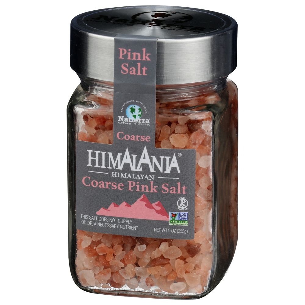 Himalania Coarse Pink Salt, 9 Ounce Glass Jar -- 6 per case.