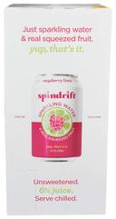 Spindrift Raspberry Lime Sparkling Water, 12 Fluid Ounce -- 3 per case