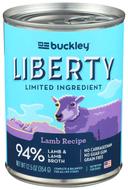 Buckley Liberty Lamb Recipe Canned Wet Dog Food, 12.5 Ounce -- 12 per case