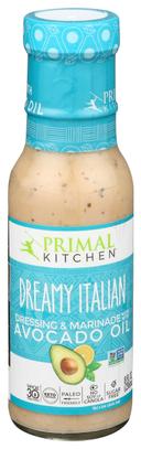 Primal Kitchen Dreamy Italian Dressing and Marinade with Avocado Oil, 8 Fluid Ounce -- 6 per case