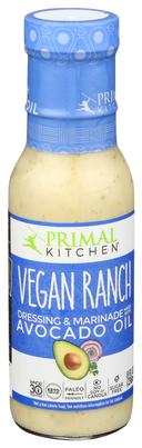 Primal Kitchen Vegan Ranch Dressing and Marinade with Avocado Oil, 8 Fluid Ounce -- 6 per case