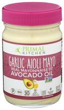 Primal Kitchen Garlic Aioli Mayonnaise with Avocado Oil, 12 Ounce -- 6 per case