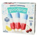 Goodpop Red White and Blue Cherry N Lemonade Pops, 1.75 Fluid Ounce - 8 per pack -- 9 packs per case